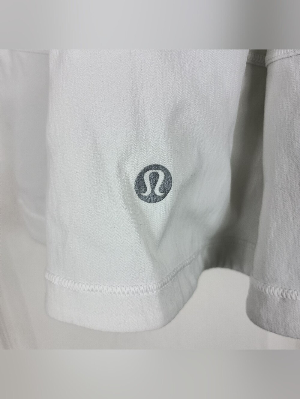 Lululemon Skort 12 Womens White Pace Rival Stretch Pockets Leg Grippers Running - Picture 9 of 12